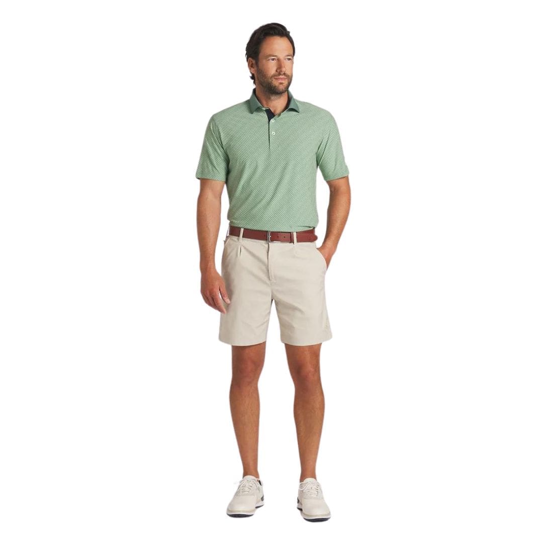 Puma x Arnold Palmer Jacquard Stripe Golf Polo (Eucalyptus)