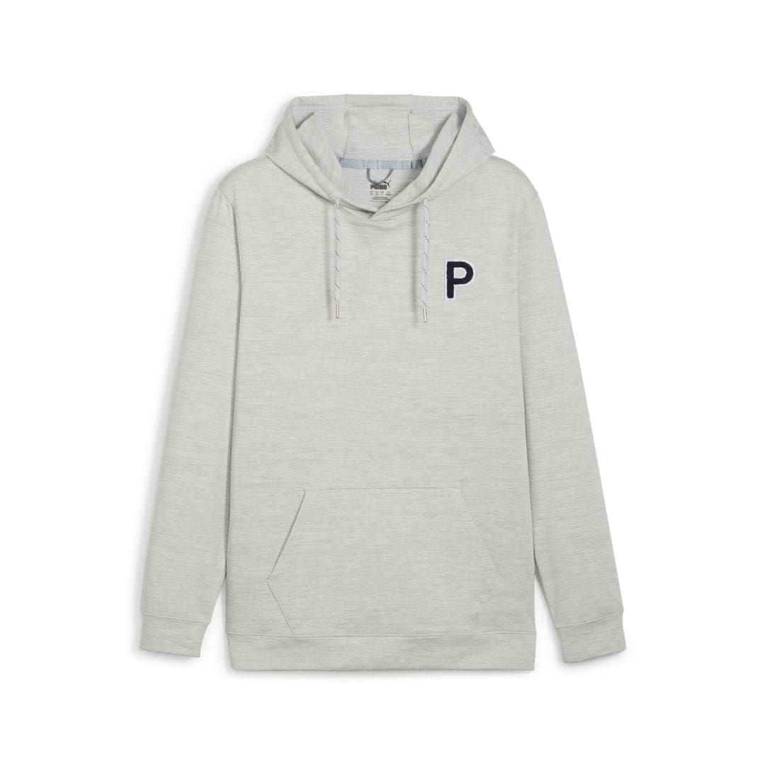 Puma Men's Cloudspun Patch Golf Hoodie (Ash Grey Heather)