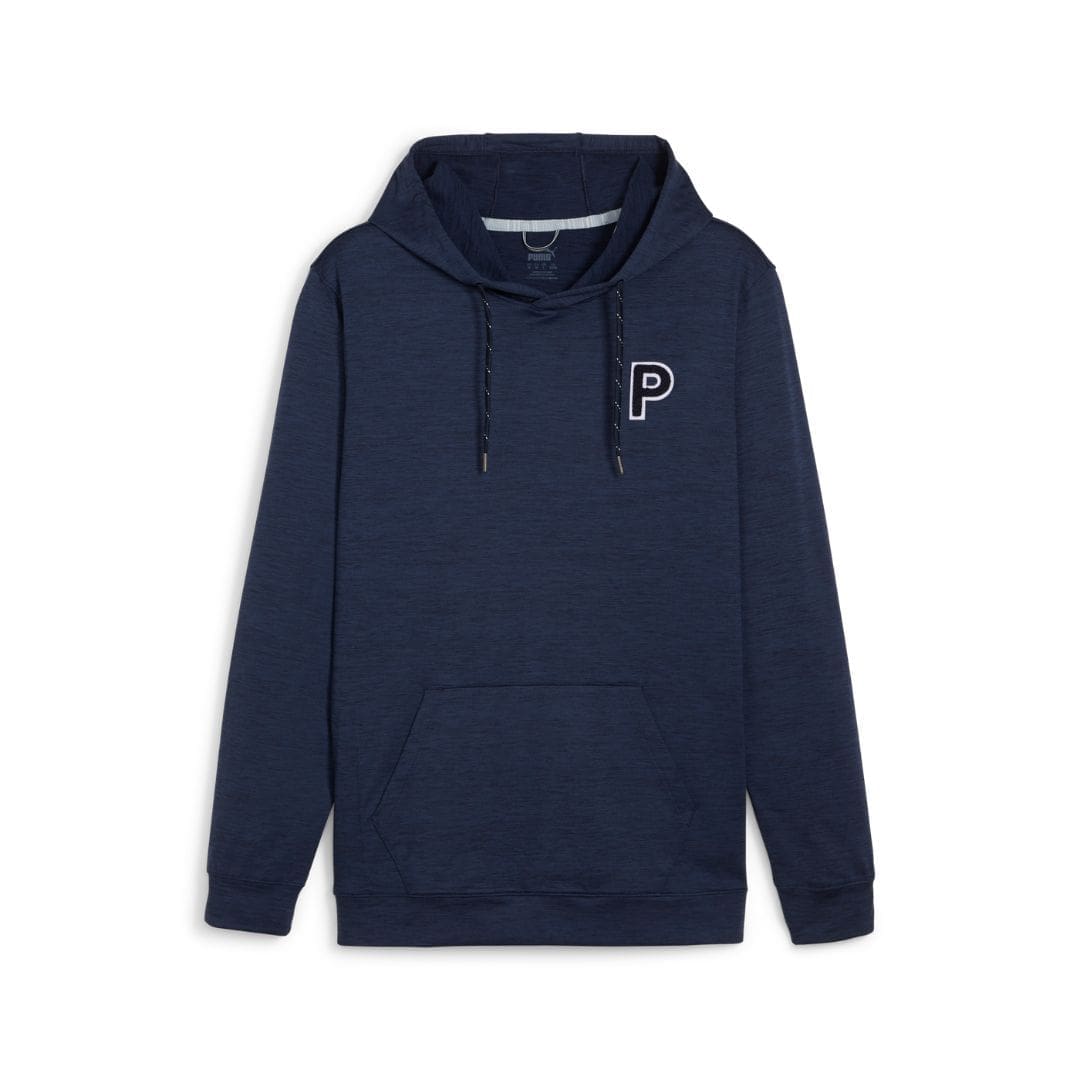 Puma Men's Cloudspun Patch Golf Hoodie (Deep Navy Heather)