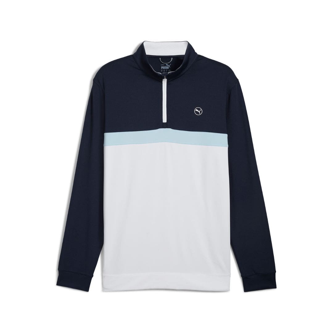 Puma Men's Pure Colourblock Golf 1/4 Zip Midlayer