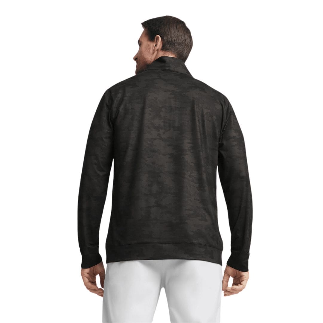 Puma Men's Cloudspun Camo Golf 1/4 Zip Midlayer (Puma Black)