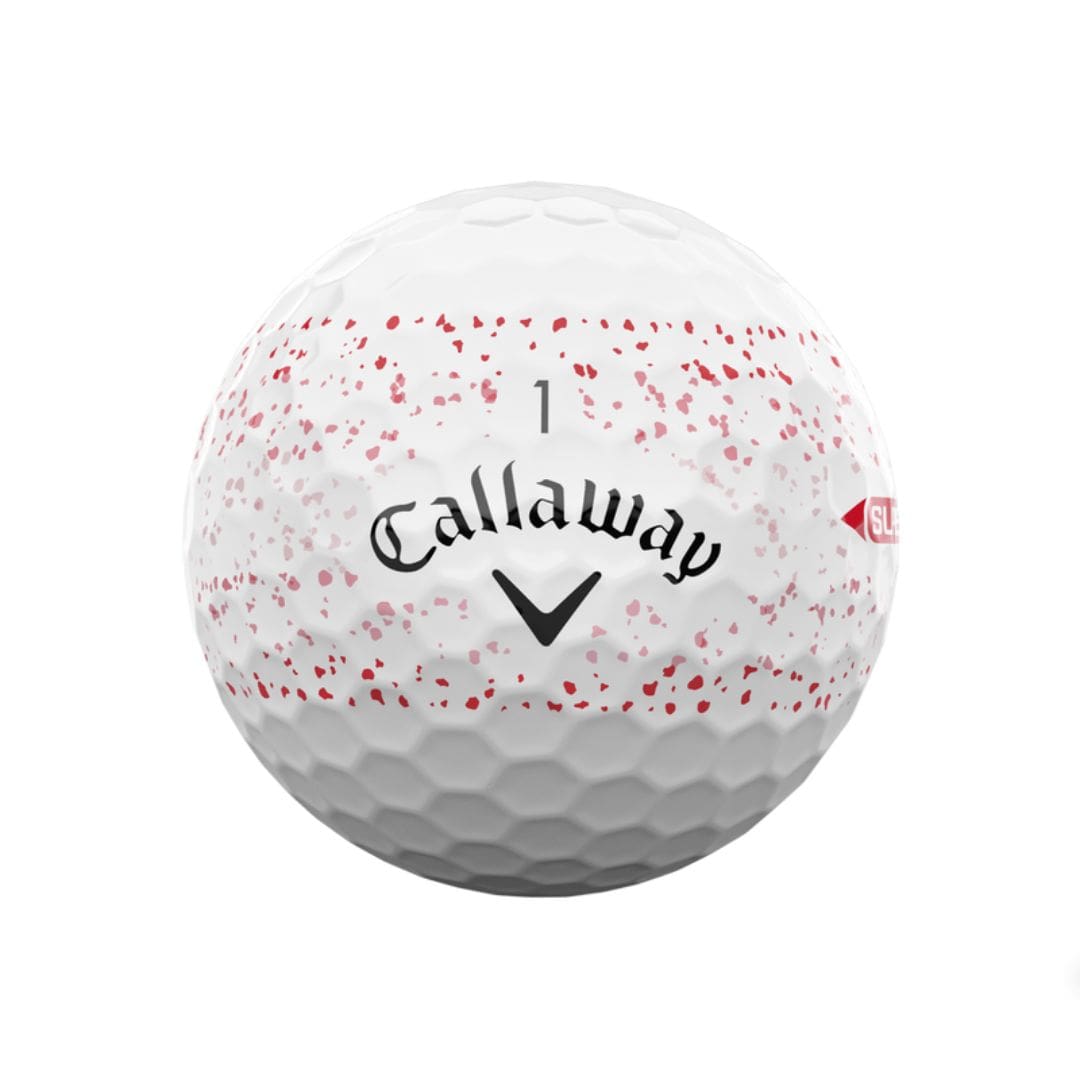 Callaway Supersoft 360 Splatter Golf Balls 2025 (Red)