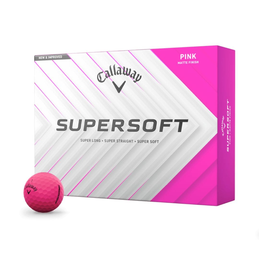Callaway Supersoft Matte Golf Balls 2025 (Pink)