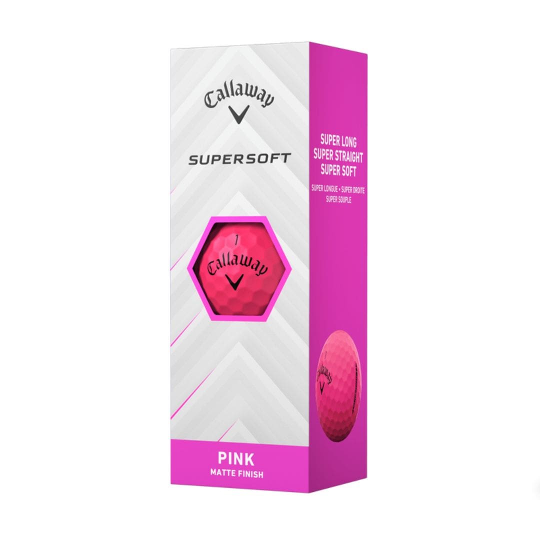 Callaway Supersoft Matte Golf Balls 2025 (Pink)
