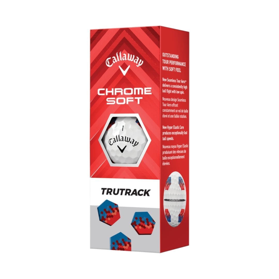 Callaway Chromesoft TruTrack Golf Balls (Blue & Red)