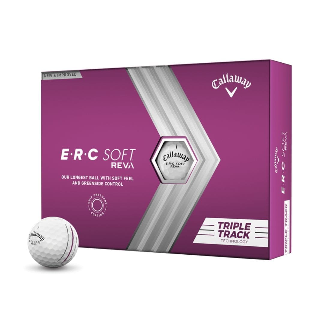 Callaway ERC Soft Reva Triple Track Golf Balls (White)