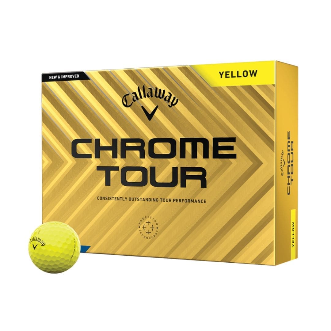 Callaway Chrome Tour Golf Balls (Yellow)