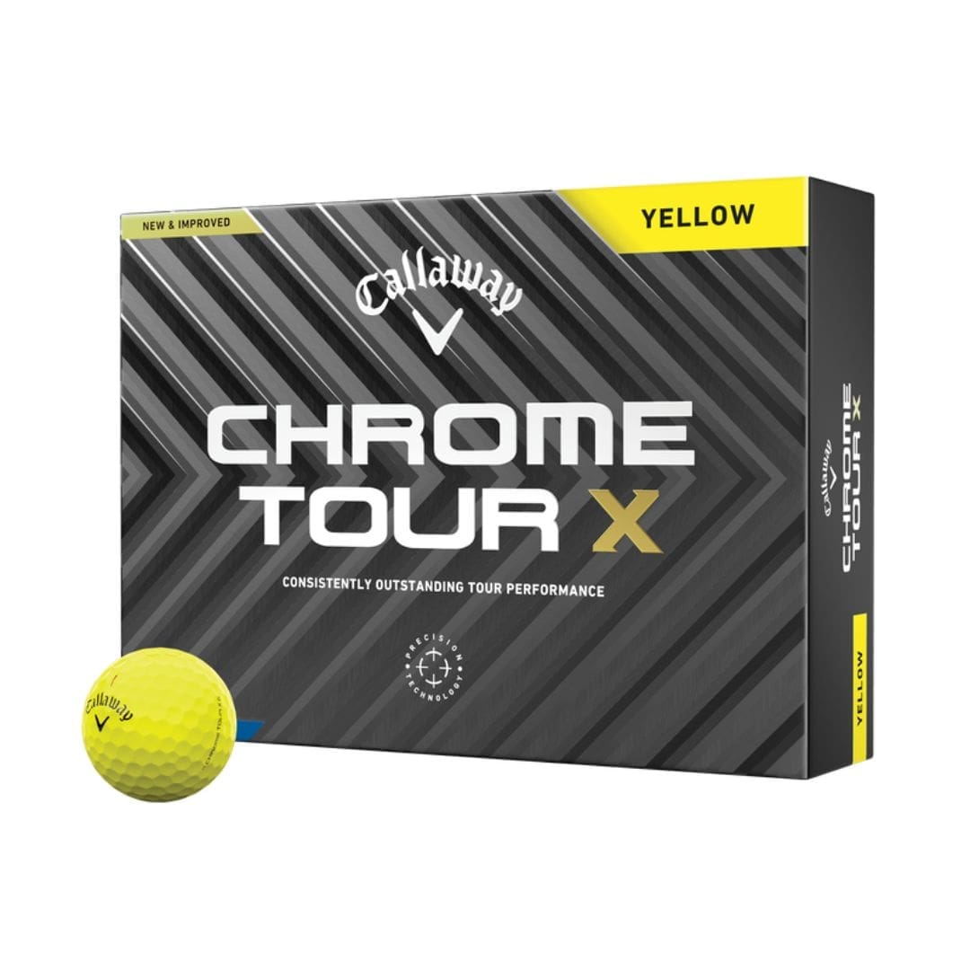 Callaway Chrome Tour X Golf Balls (Yellow)