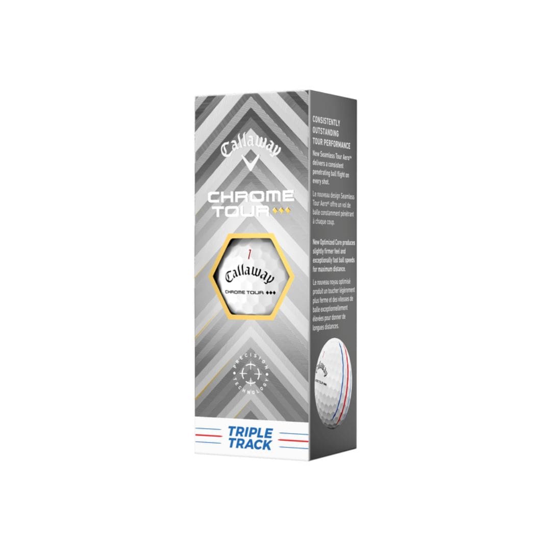 Callaway Chrome Tour Triple Diamond Triple Track Golf Balls (White)