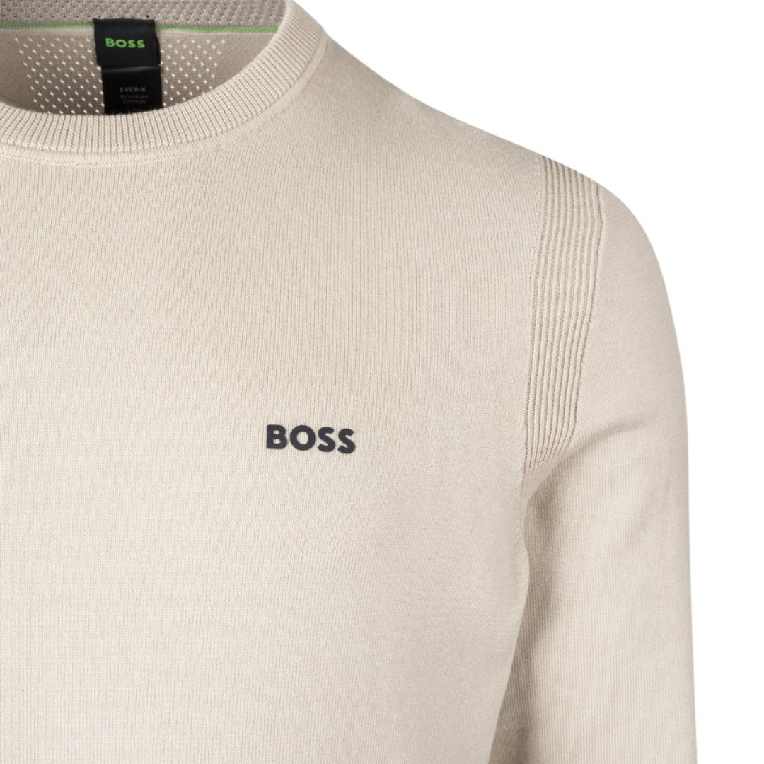 Hugo Boss EVER-X Cotton Sweater - Beige