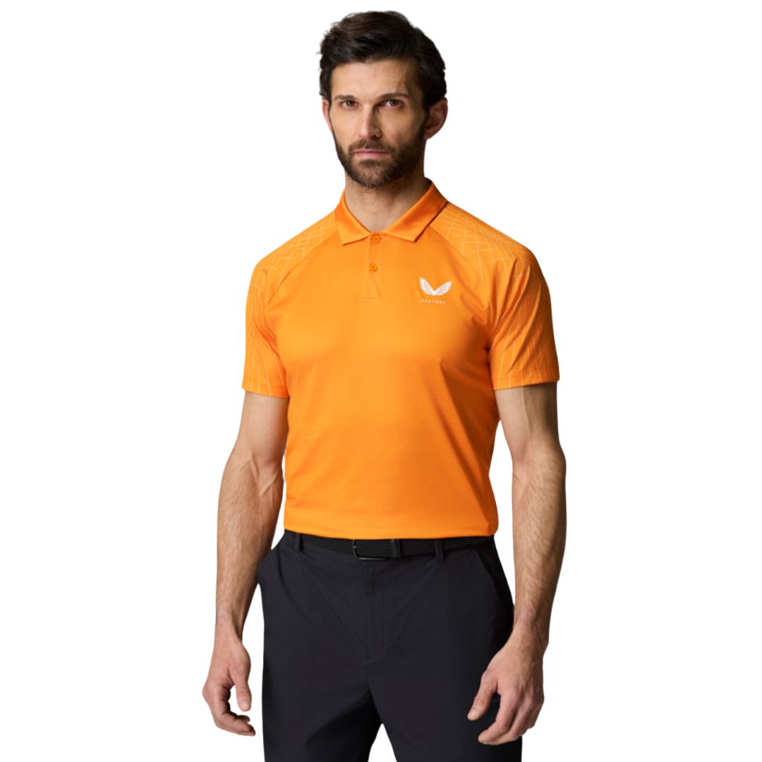 Castore Club Shoulder Graphic Golf Polo Shirt