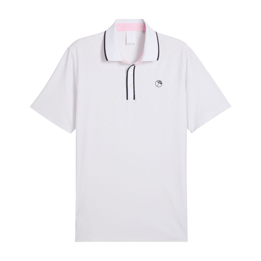 Puma x Arnold Palmer Tipped Jacquard Golf Polo Shirt