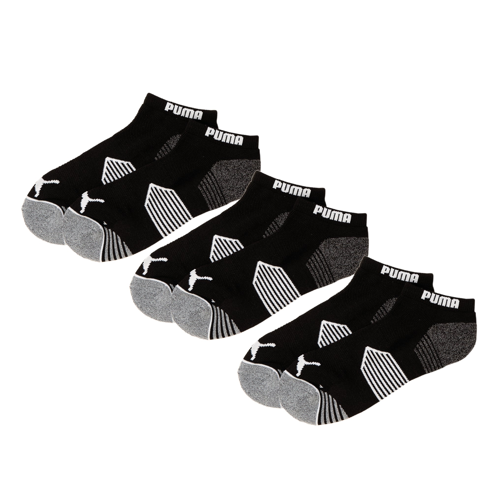 Puma Essential Low Cut 3-Pack of Golf Socks (Black)