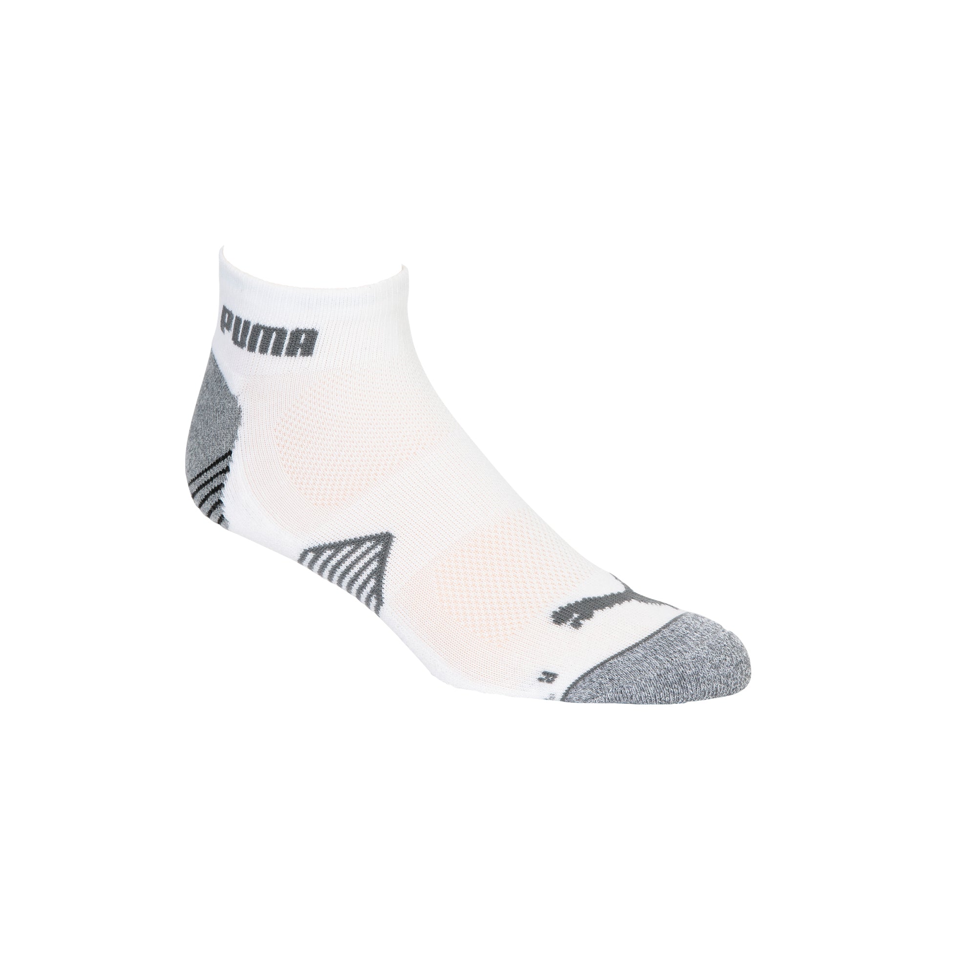 Puma Essential Quarter Cut 3-Pack of Golf Socks (White)