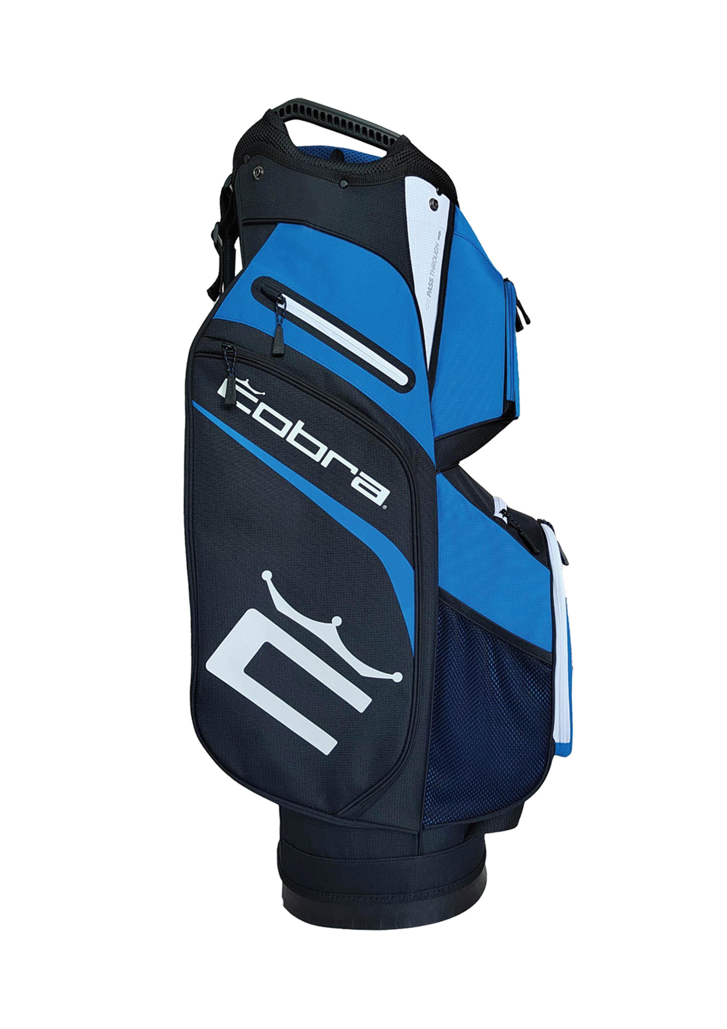 Cobra Signature Golf Cart Bag - Bright White, Puma Black & Electric Blue