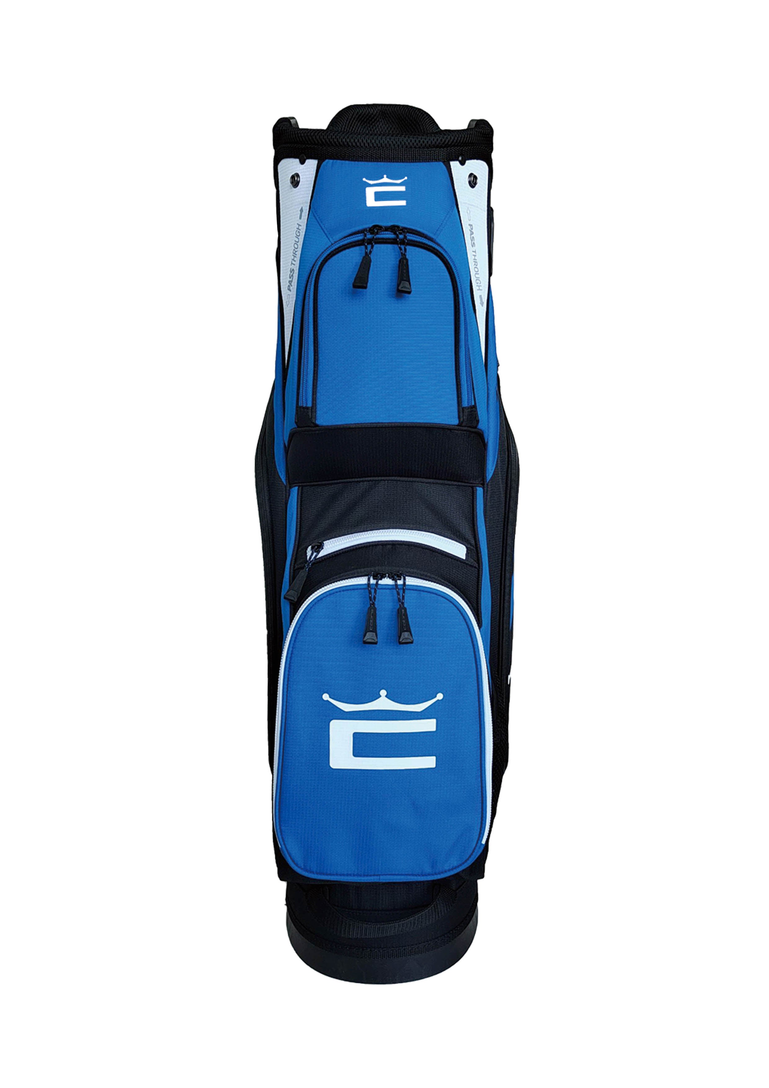 Cobra Signature Golf Cart Bag - Bright White, Puma Black & Electric Blue