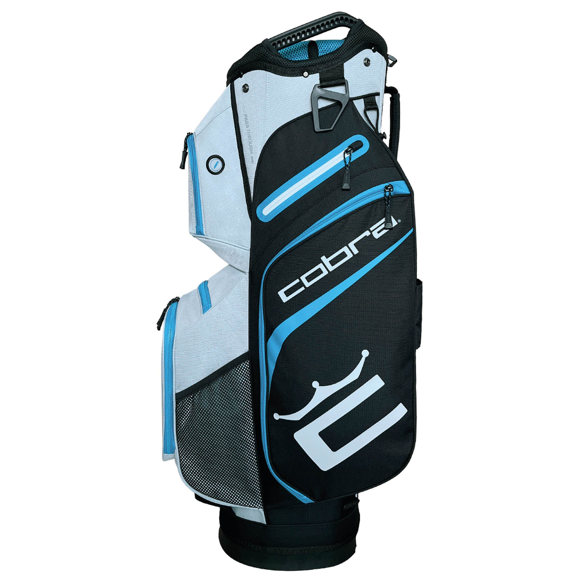 Cobra Signature Golf Cart Bag - Black, White & Vivid Blue