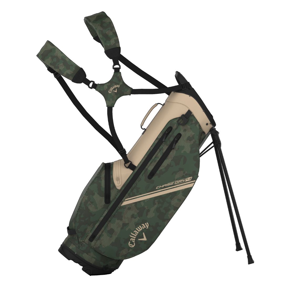Callaway Chase Dry Golf Stand Bag - Tan, Green & Field Camo