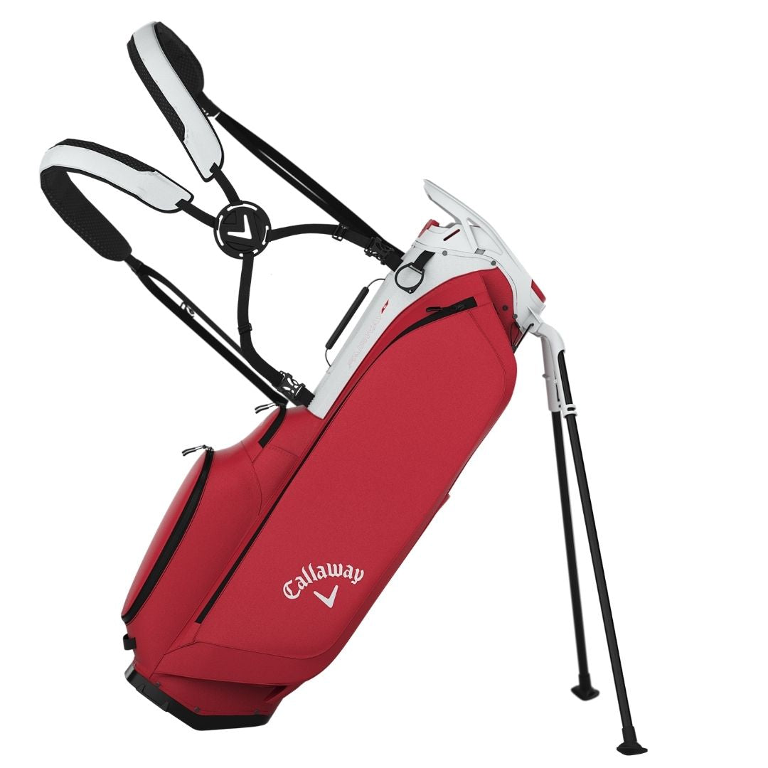Callaway Fairway C Golf Stand Bag - Silver & Cardinal