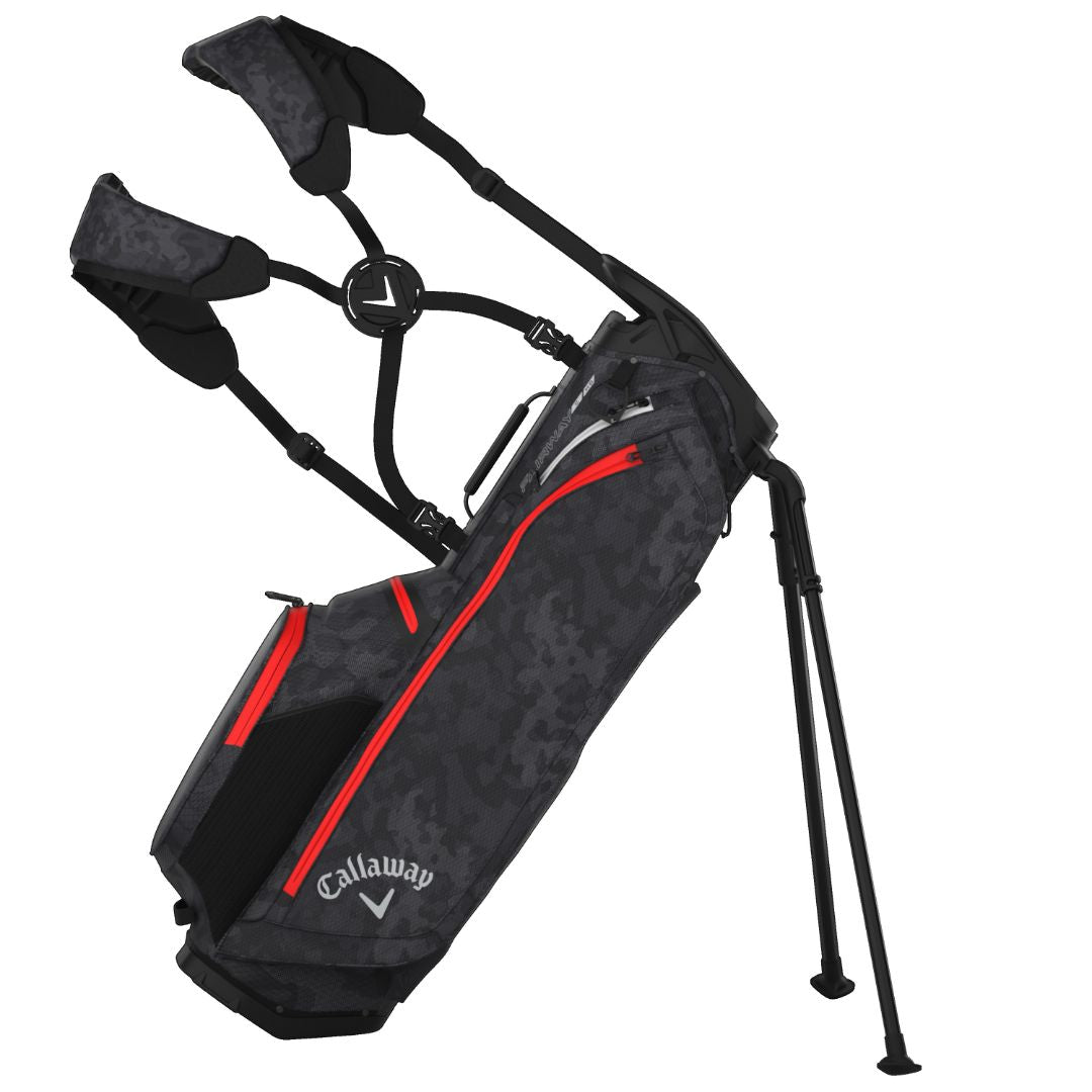 Callaway Fairway C HD Golf Stand Bag - Graphite, Desert Camo & Red