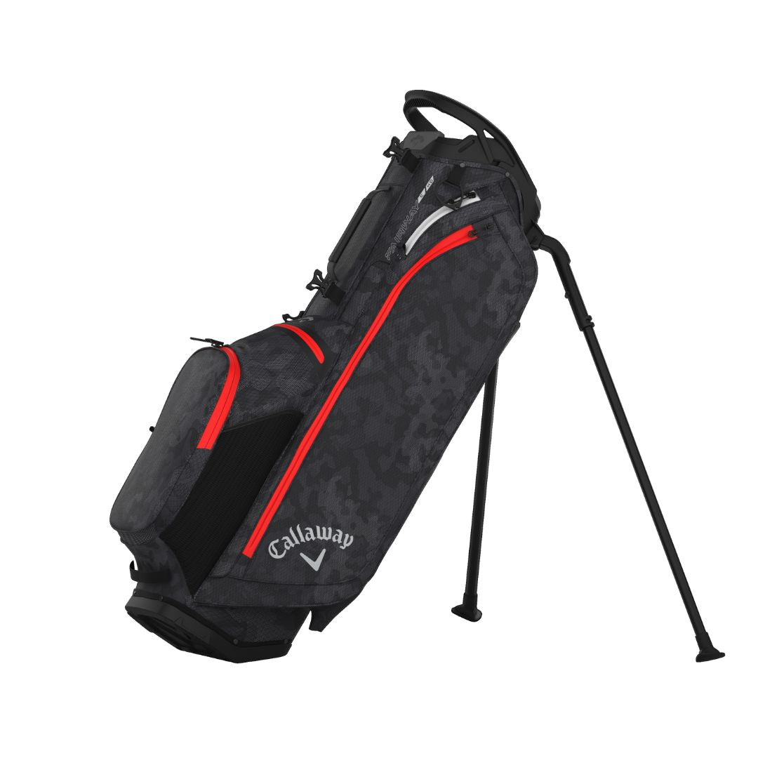 Callaway Fairway C HD Golf Stand Bag - Graphite, Desert Camo & Red