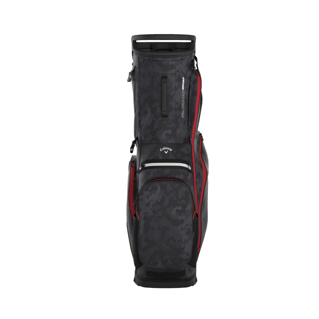 Callaway Fairway 14 HD Golf Stand Bag - Graphite, Desert Camo & Red