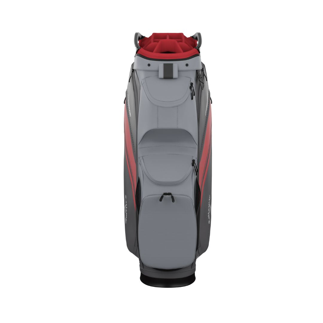 Callaway Chase 14 Golf Cart Bag - Steel, Graphite & Red