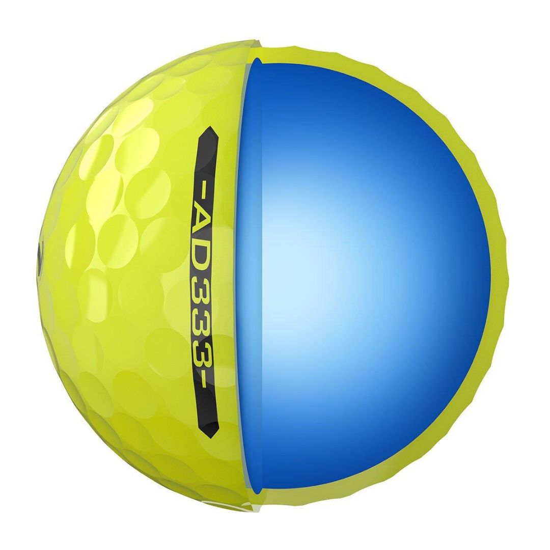 Srixon AD333 Golf Balls - Yellow
