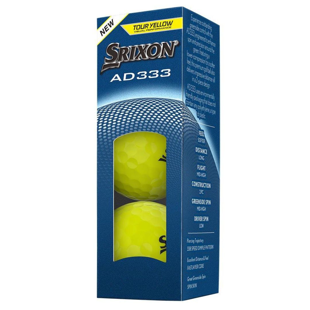 Srixon AD333 Golf Balls - Yellow