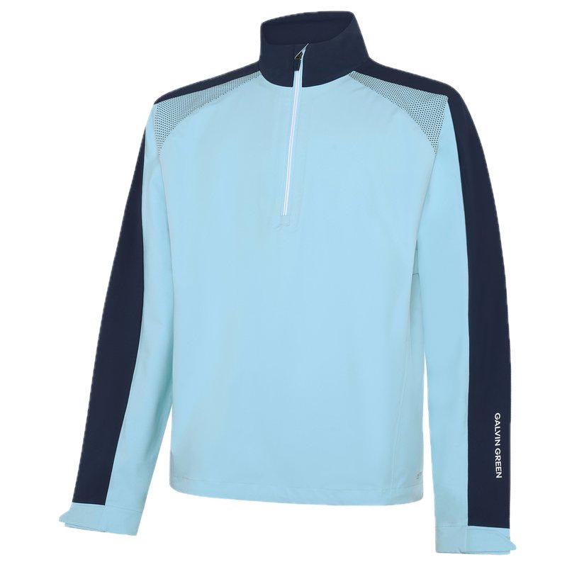 Galvin Green Adam 1/2 Zip PERTEX® Waterproof Jacket - Crystal Blue & Navy