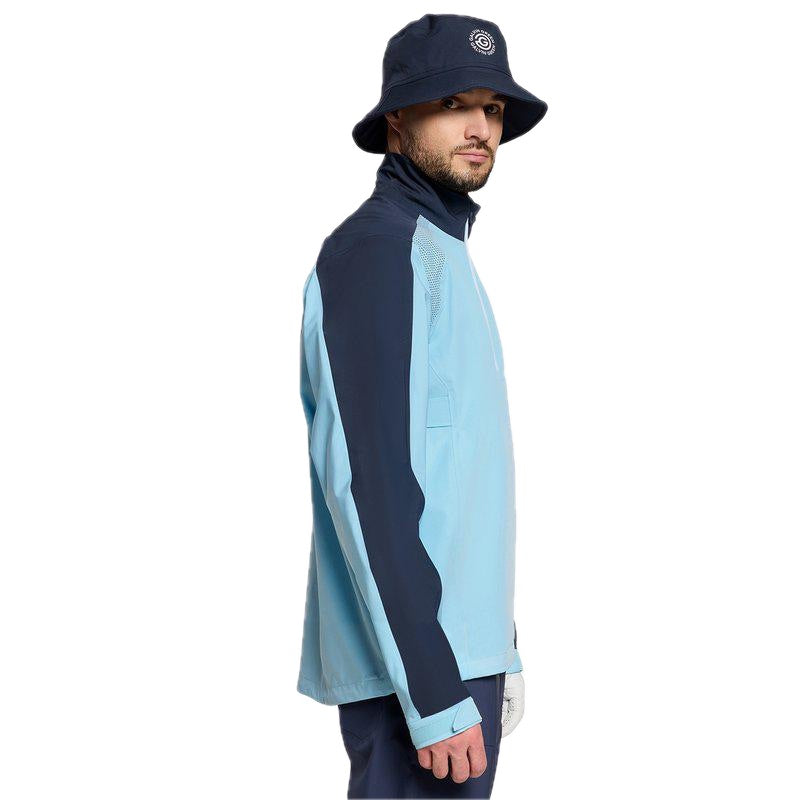 Galvin Green Adam 1/2 Zip PERTEX® Waterproof Jacket - Crystal Blue & Navy