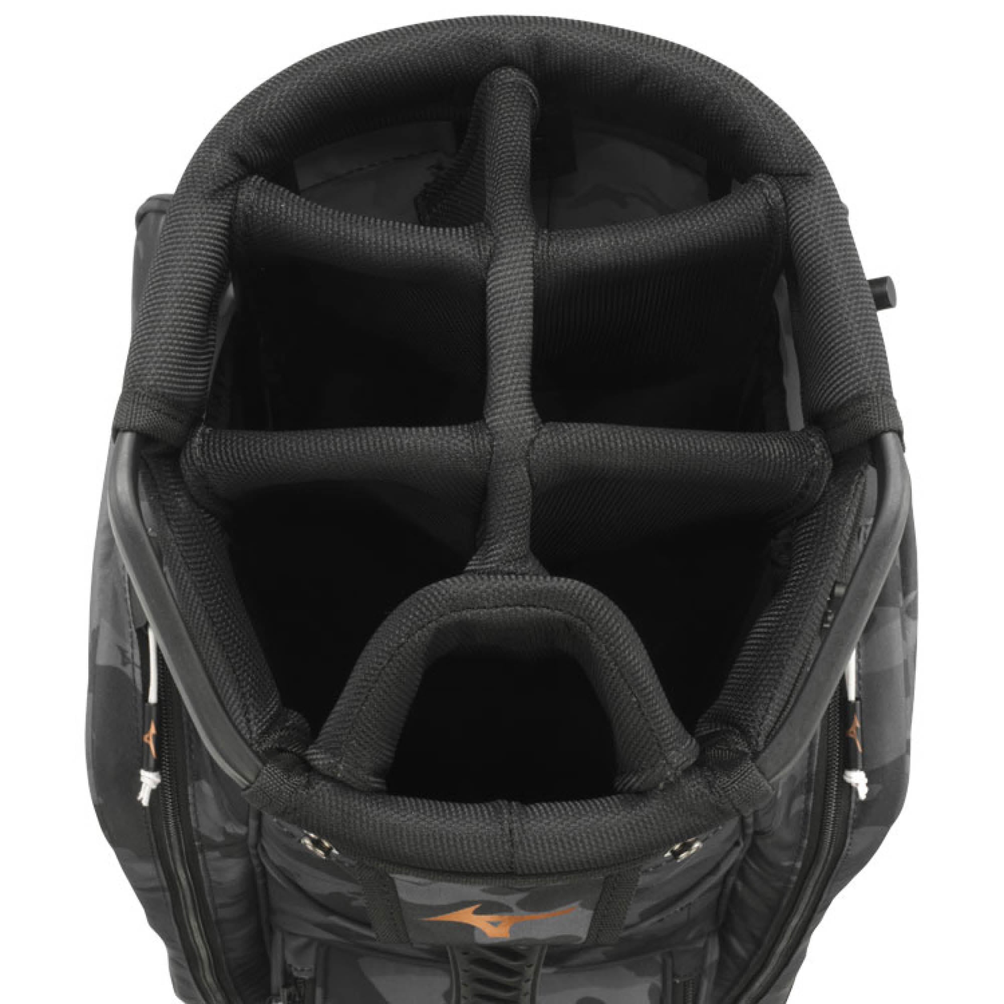 Mizuno BR-D3 Golf Cart Bag - Black Camo & Copper