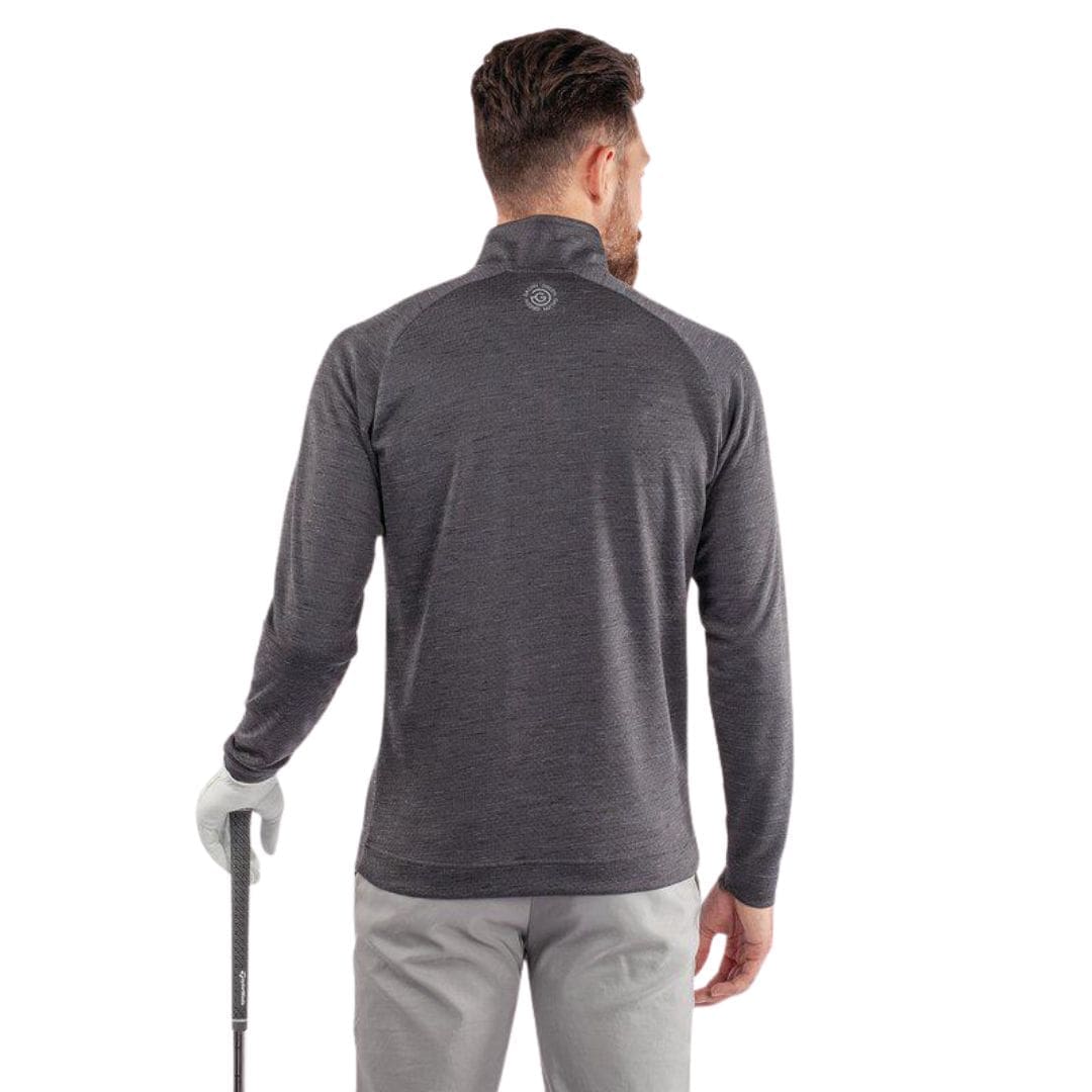 Galvin Green Dion Half-Zip Midlayer (Black Melange)