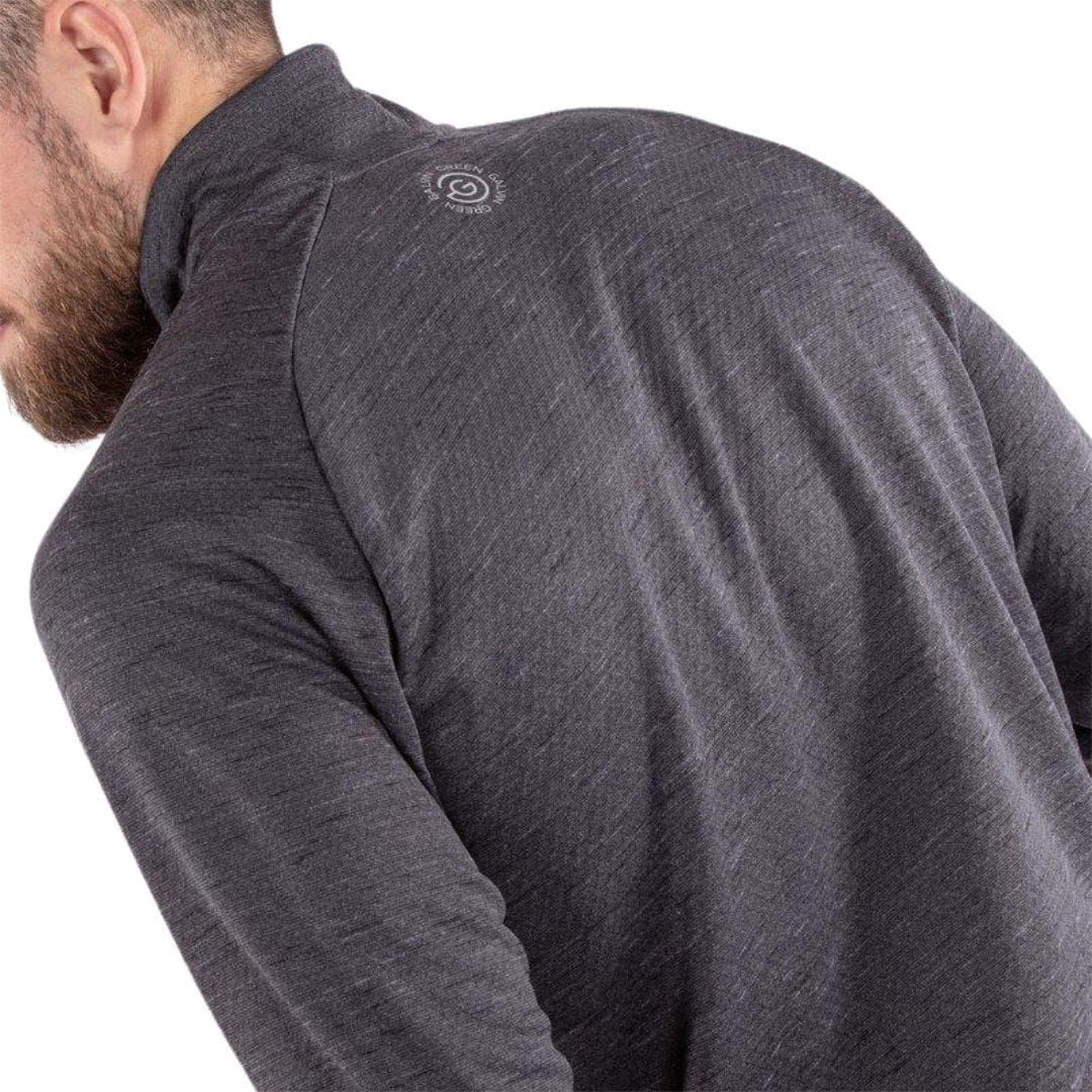 Galvin Green Dion Half-Zip Midlayer (Black Melange)