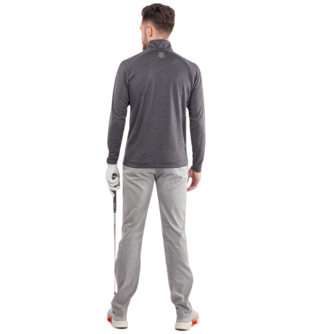 Galvin Green Dion Half-Zip Midlayer (Black Melange)
