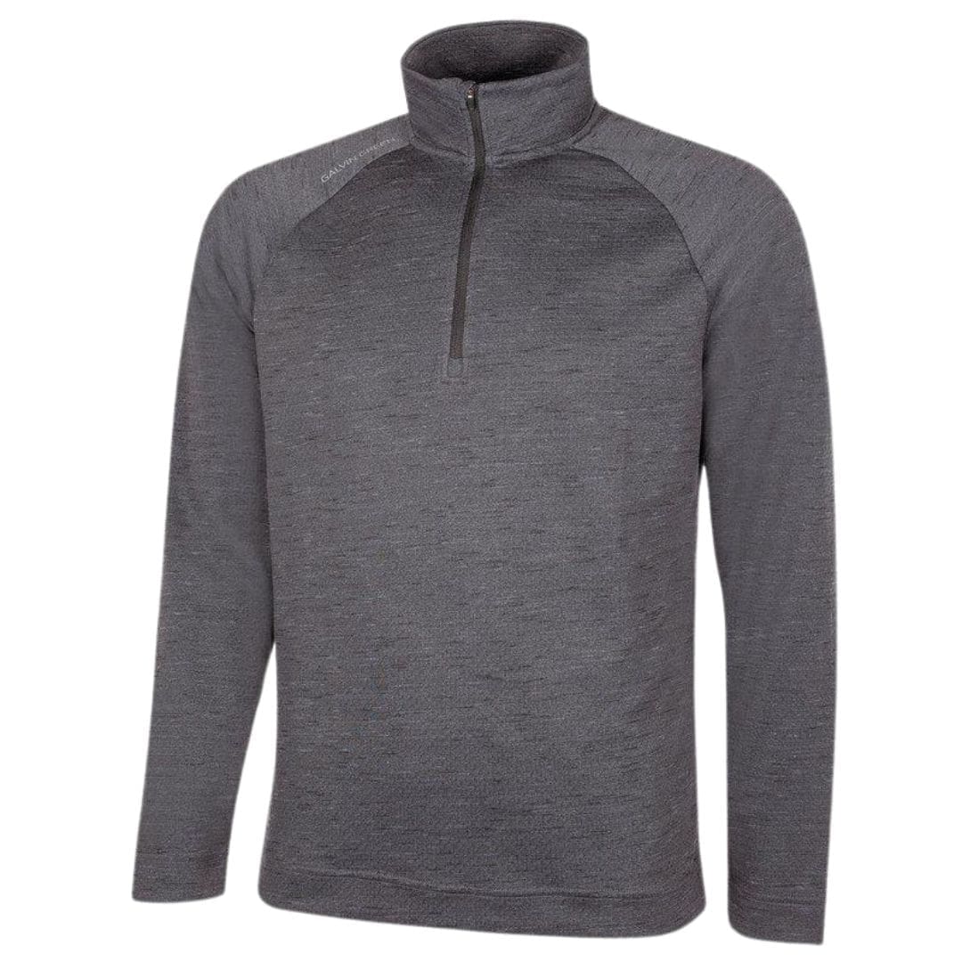 Galvin Green Dion Half-Zip Midlayer (Black Melange)