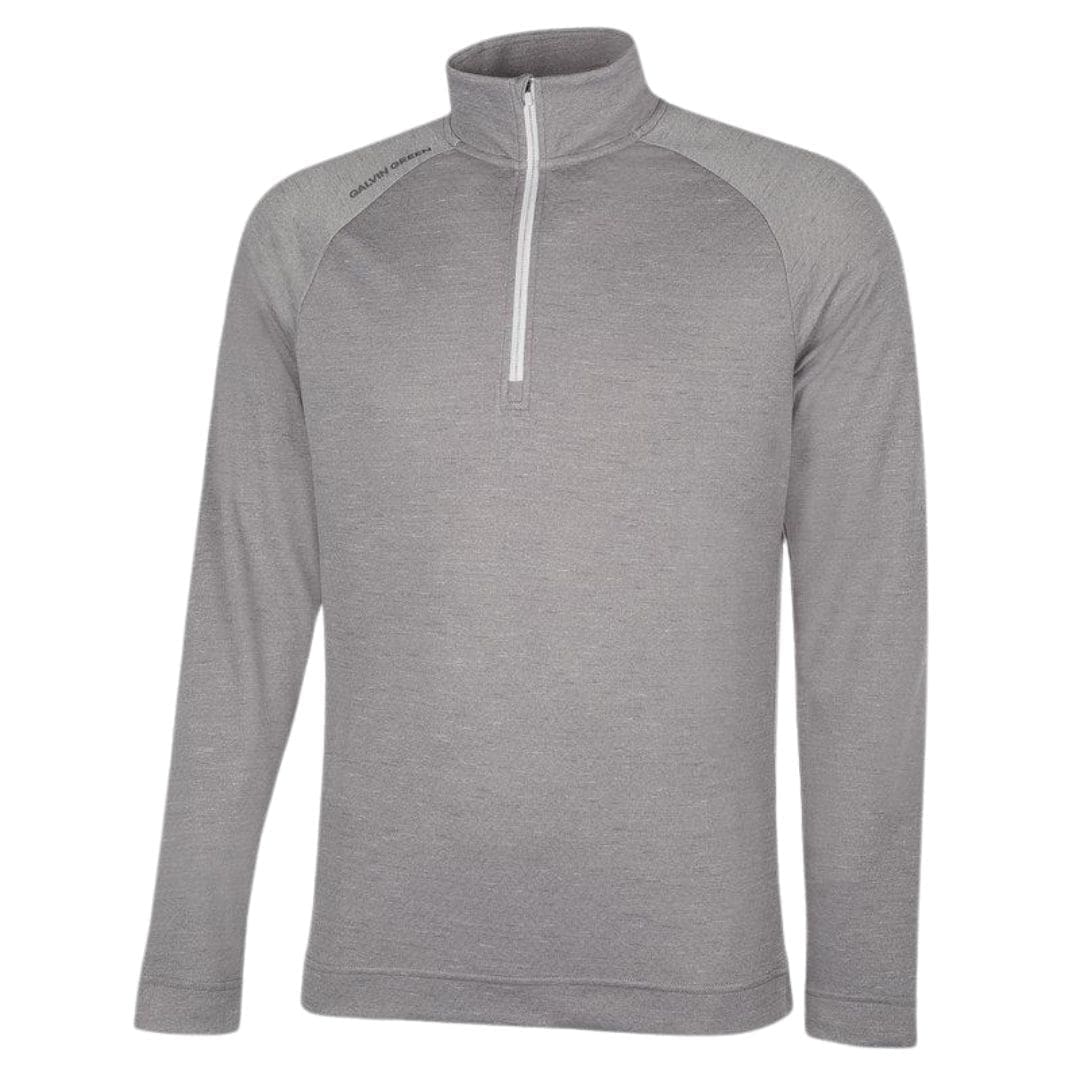 Galvin Green Dion Half-Zip Midlayer (Grey Melange)