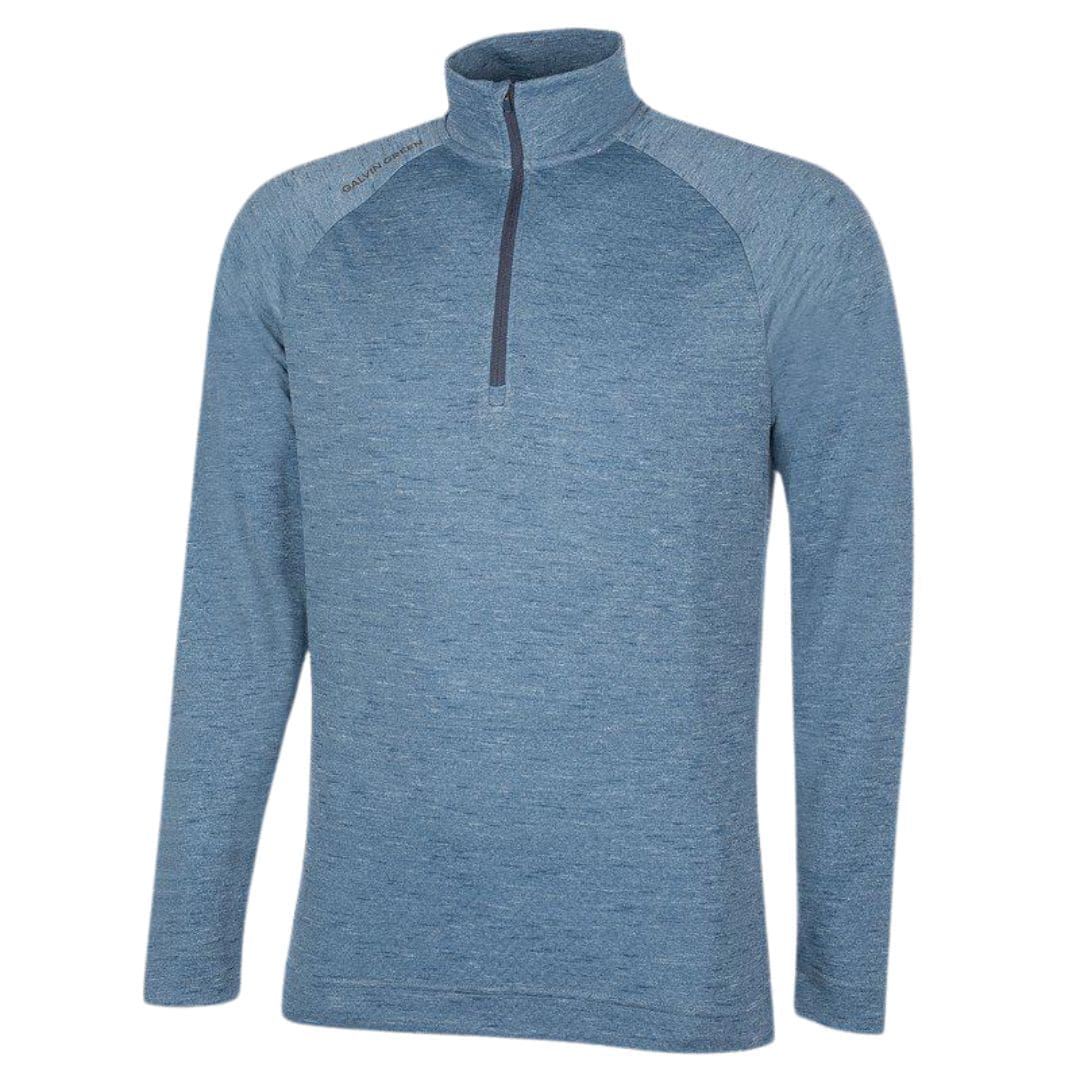 Galvin Green Dion Half-Zip Midlayer (Blue Melange)