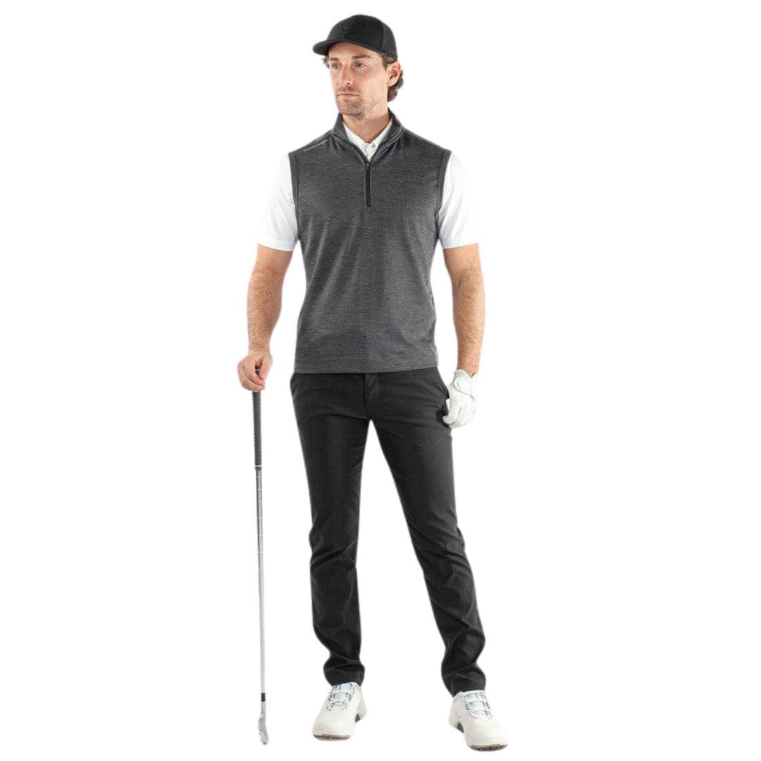 Galvin Green Del Half-Zip Gilet (Black Melange)