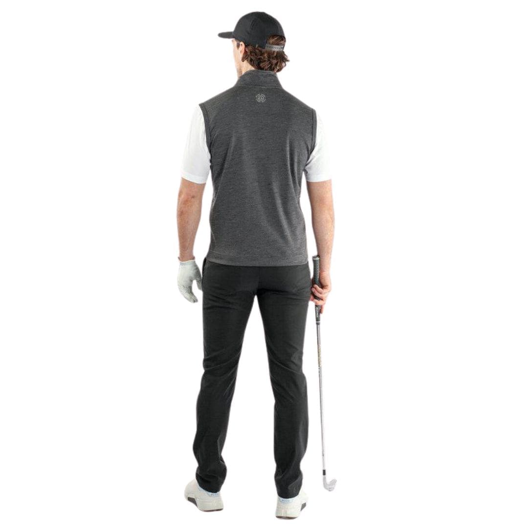 Galvin Green Del Half-Zip Gilet (Black Melange)