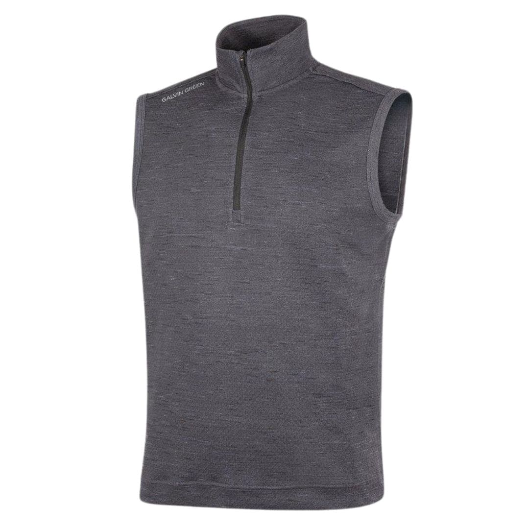 Galvin Green Del Half-Zip Gilet (Black Melange)