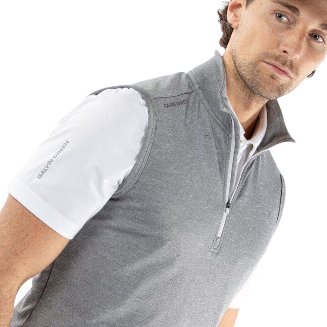 Galvin Green Del Half-Zip Gilet (Grey Melange)