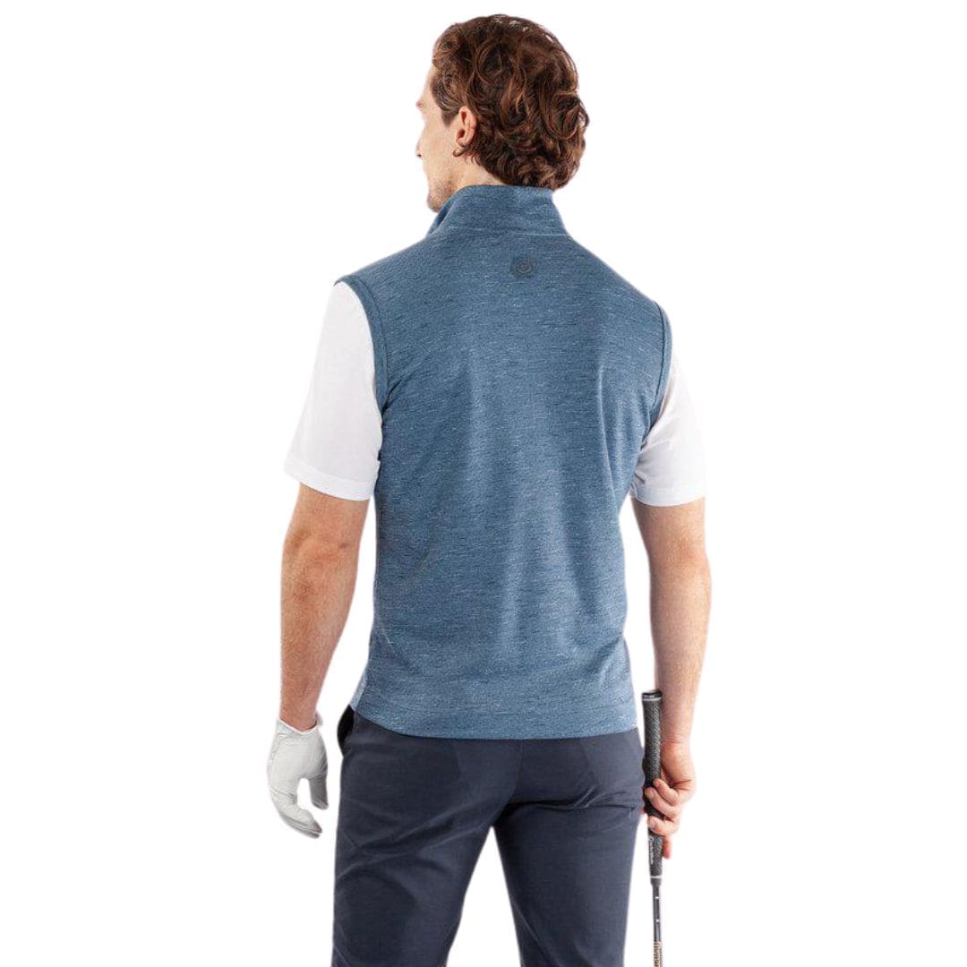 Galvin Green Del Half-Zip Gilet (Blue Melange)