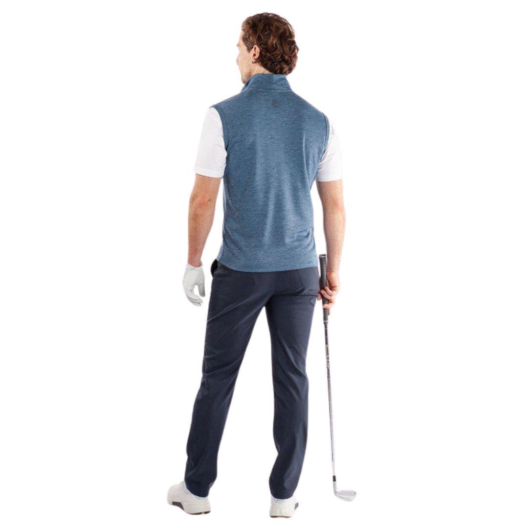 Galvin Green Del Half-Zip Gilet (Blue Melange)