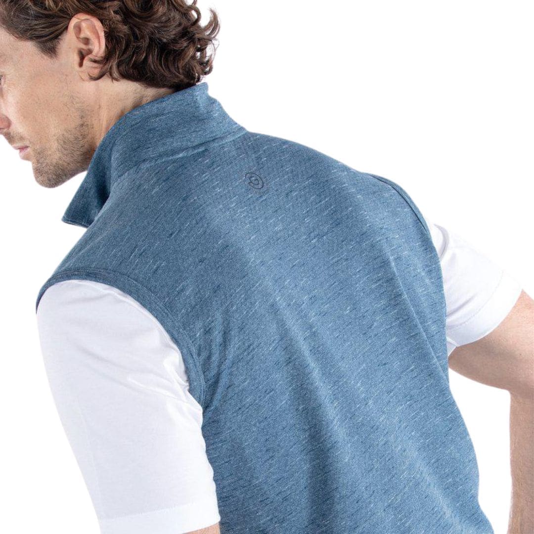 Galvin Green Del Half-Zip Gilet (Blue Melange)