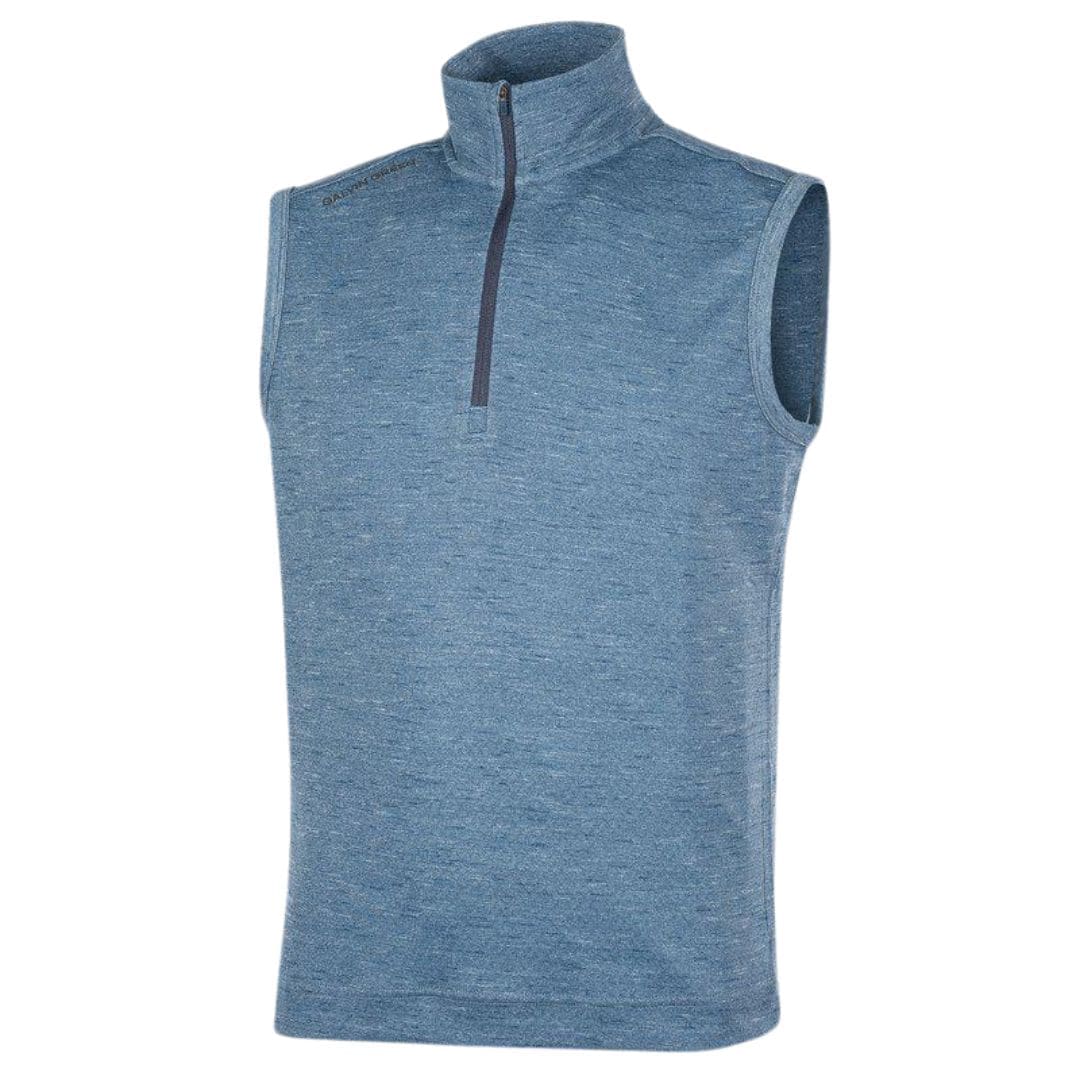 Galvin Green Del Half-Zip Gilet (Blue Melange)