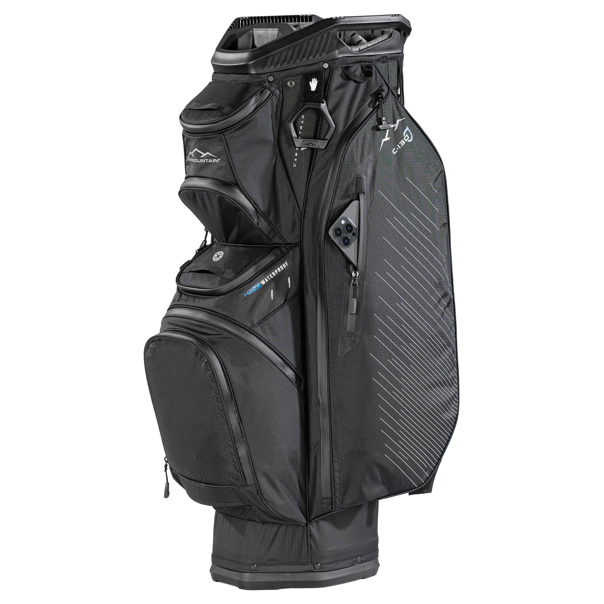 Sun Mountain C130 H2NO 14-Way Golf Cart Bag - Black