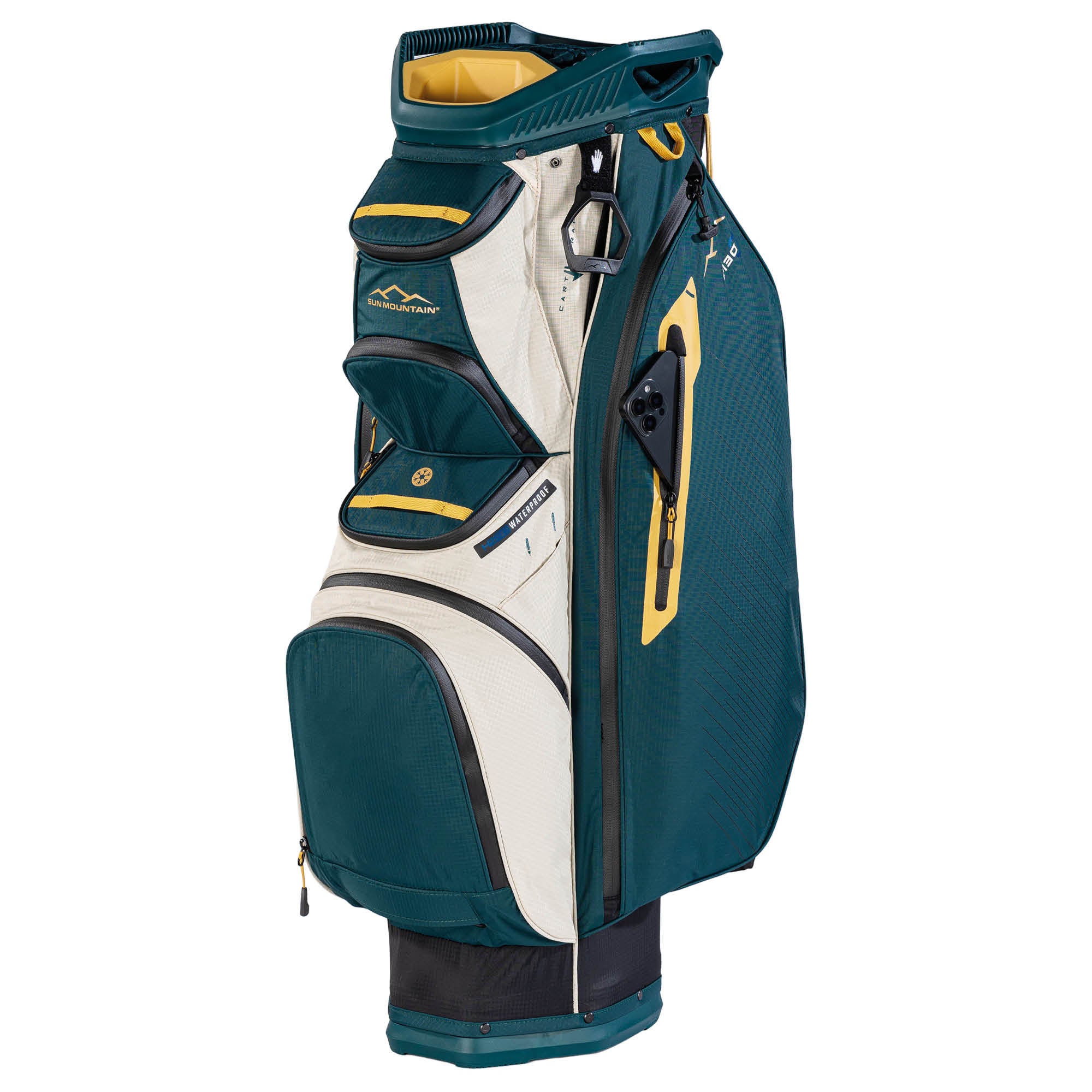 Sun Mountain C130 H2NO 14-Way Golf Cart Bag - Black, Pond & Sand