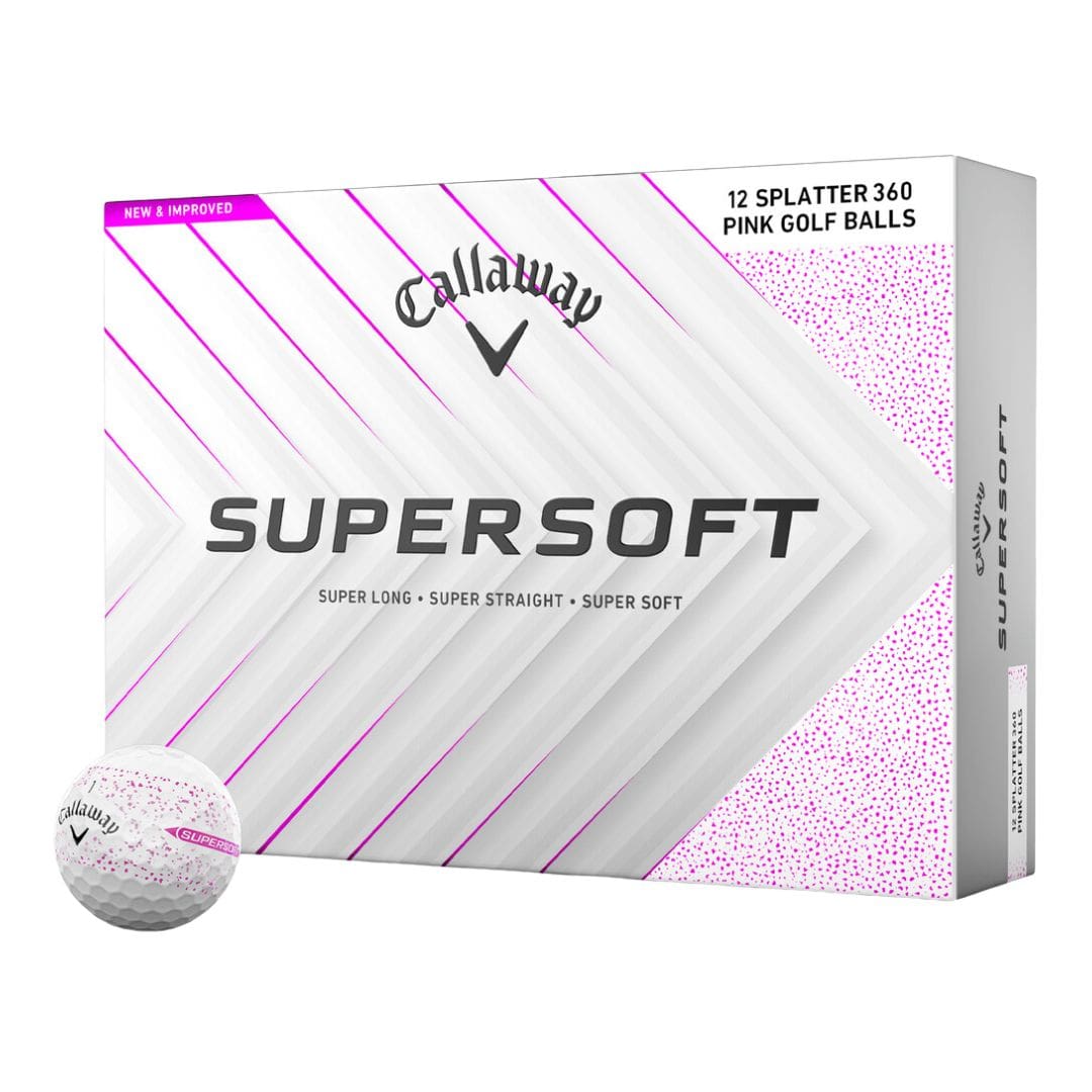 Callaway Supersoft Splatter 360 Pink Golf Balls