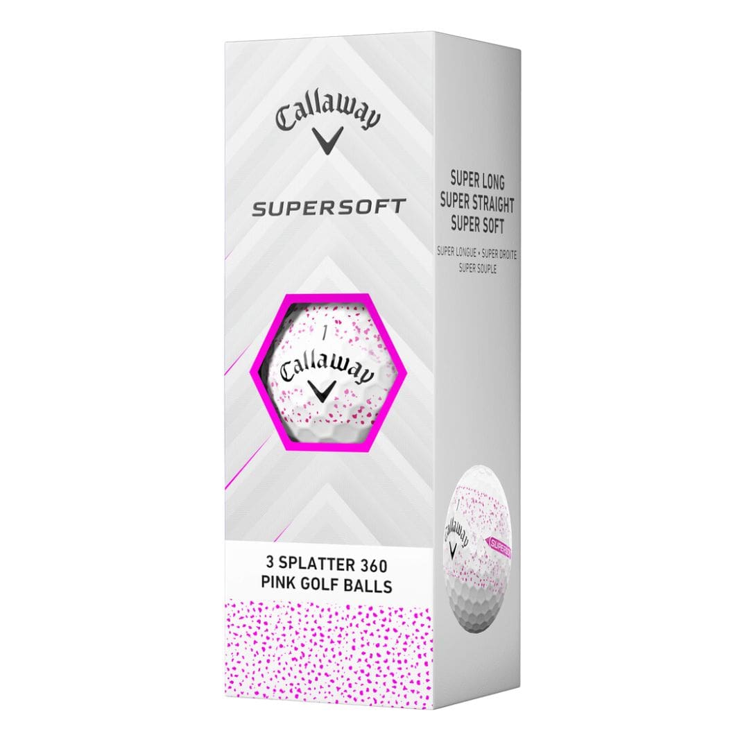 Callaway Supersoft Splatter 360 Pink Golf Balls